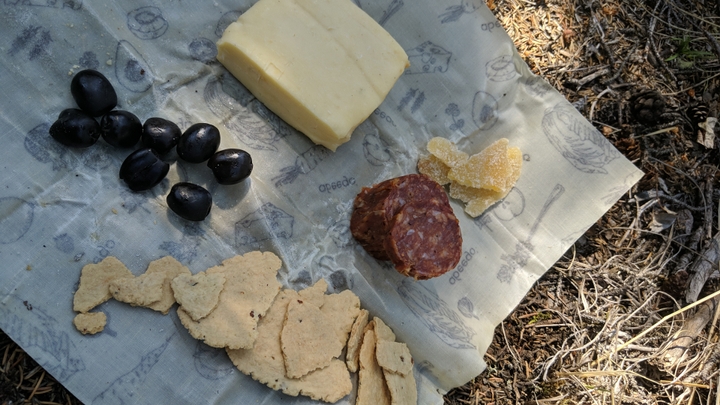 Meat, olives and cheese