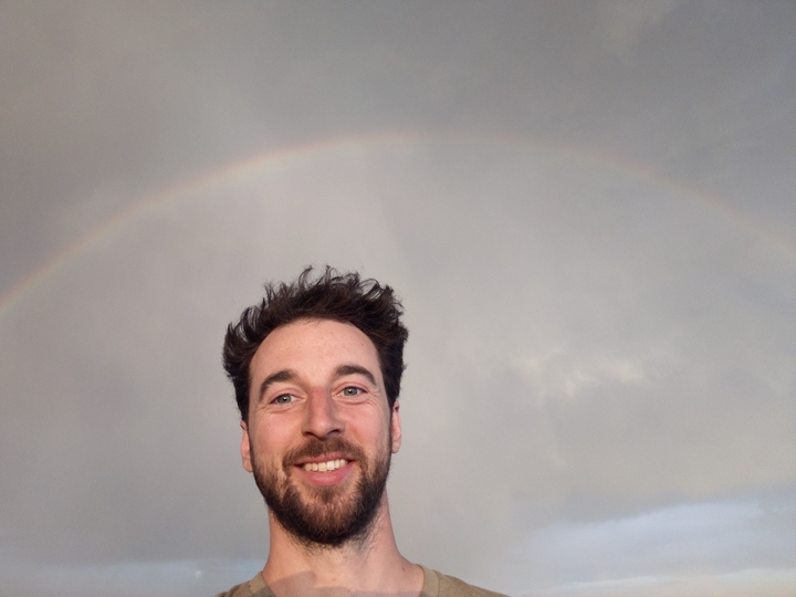 Went out for an evening ride and witnessed rain, a rainbow, the sunset and lightning all at the same time. Totally magical ⛈️✨🌄